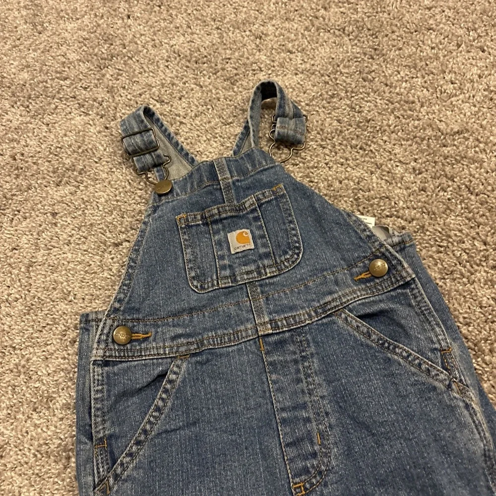 Carhartt Bib Overalls 3T Boys Girls Denim Sanforized Master Cloth Classic Jean